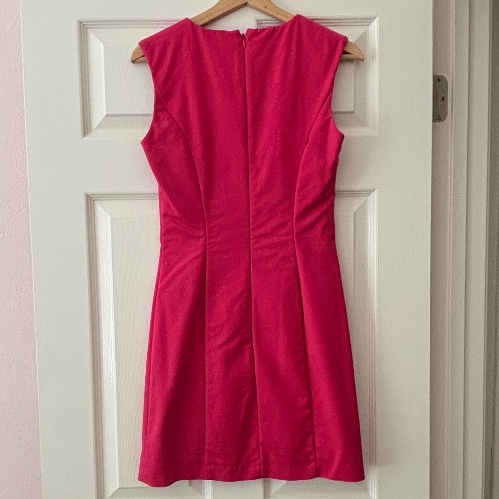 French Connection Sheath Dress - Fuchsia Pink Size 4 - Picture 3 of 8